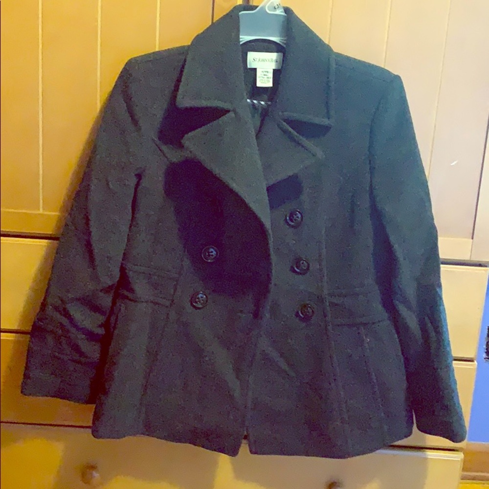 Black pea coat